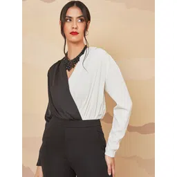 Styli Women Colourblocked Bodysuit-picture-17