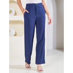 Styli Women Crinkle Elasticated Trousers-picture-27