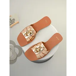 Styli Women Embellished Ethnic Open Toe Flats-picture-23