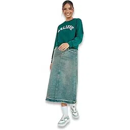 styli Women Embroidered Regular Fit Short Length Casual Pullover Sweatshirt | Stylish Casual Sweatshirt for Women |Ideal for Office-picture-27