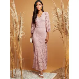 Styli Women Lace Overlay Maxi Dress-picture-33