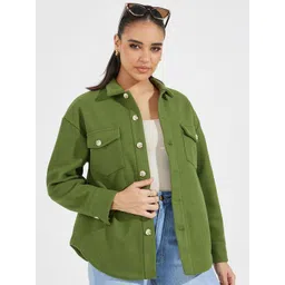 Styli Women Oversized Fit Long Line Wool Look Shacket-picture-37