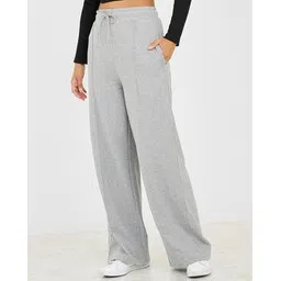 styli Women Pintuck Drawstring Waistband Wide Leg Joggers-picture-15