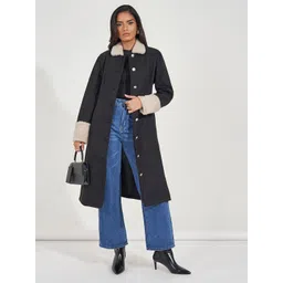 Styli Women Regular Fit Longline Double Breasted Coat-picture-12