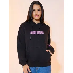 Styli Women Regular Fit Regular Length Slogan Hoodie image 1