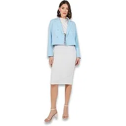 styli Women Regular Fit Short Length Double Breasted Blazer | Stylish Blazer Jacket for Women | Perfect for Casual, Party & Everyday Wear-picture-53