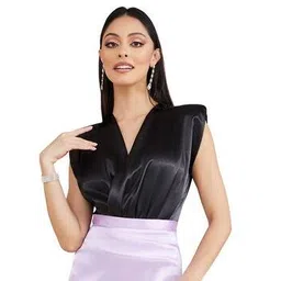 styli Women Regular Fit Sleeveless V-Neck Bodysuit-picture-36