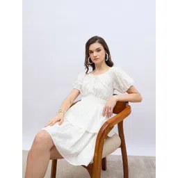 Styli Women Self Design Fit & Flare Dress-picture-32