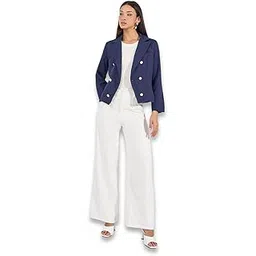 styli Women Short Length Regular Fit Double Breasted Blazer | Stylish Winterwear Outfit for Women | Perfect for Casual, Party & Everyday Wear-picture-19