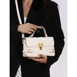 Styli Women Solid Crossbody Quilted Satchel Bag-picture-21