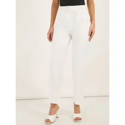 Styli Women Solid High Waist Korean Baggy Pant With Flat Waist Band-picture-30