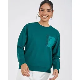 styli Women Typographic Print Pullover Sweatshirt-picture-42