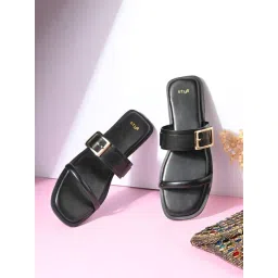 Styli Women's Black Casual Sandals-picture-40