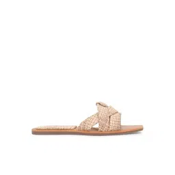Styli Women's Brown Slide Sandals image 3