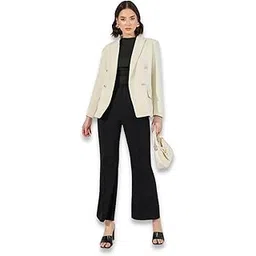 styli Women’s Double Breasted Blazer | Regular Fit Polyviscose Blazer with Notched Lapel & Button Closure | Office & Casual Wear-picture-21