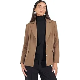 styli Women’s Longline Blazer | Regular Fit Single Breasted with Notched Lapel & Button Closure | Smart Casual Wear for Women & Girls-picture-21