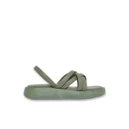 Styli Women's Olive Sling Back Wedges-picture-38