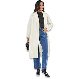 styli Women’s Wool Blend A-Line Coat | Regular Fit Double Breasted Knee Length Winter Coat | Elegant & Warm Outerwear for Girls & Women-picture-47