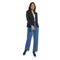 styli Women’s Regular Fit Single Button Blazer | Polyviscose Regular Length Jacket with Notched Lapel | Stylish & Comfortable Formal Wear image 1