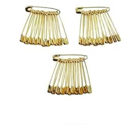 styling success Gold Plated Assorted Meenakari Beaded Dupatta Saree Safety pins for Women Set of 12-picture-16