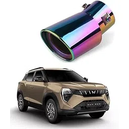 Stylish Car Show Exhaust Tube in Stainless Steel Colour Tube-Silencer Muffler Tip Pipe for Mahindra XUV 3XO-picture-16
