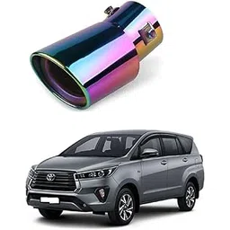 Stylish Car Show Exhaust Tube in Stainless Steel Colour Tube-Silencer Muffler Tip Pipe for Toyota Innova Crysta-picture-10