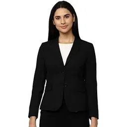 Stylish Regular Fit Formal Or Casual Black Blazer for Women's & Girls-picture-49
