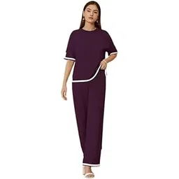 Stylish Two-Piece Nightwear Set for Women478_Wine_XL_807-picture-47