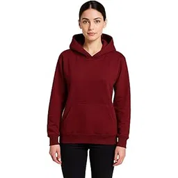 Stylish Women’s Cotton Blend Hoodie Sweatshirt | Winter Warm Fleece Hooded Pullover for Girls | Soft Fabric Hoodies with Kangaroo Pocket-picture-31