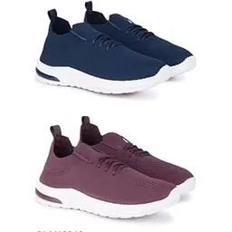 Stylish Women's Shoes – Teal Blue and Solid Pink, Lightweight, Breathable, Trendy Sneakers for Running, Walking, Gym, and PRT_03-picture-22