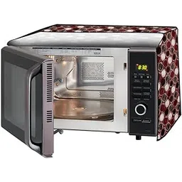 Stylista Microwave Oven Cover for Morphy Richards 20 L Grill 20MBG Abstract Pattern Maroon-picture-18