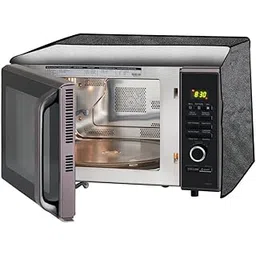 Stylista PVC Microwave Oven Cover for LG 32 L Convection MC3286BRUM, Sand Pattern Grey-picture-15