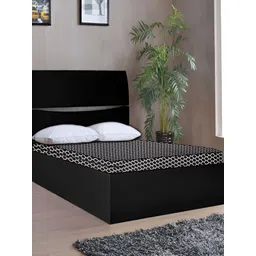 Stylista Black & White Printed Cotton Water Resistant Elastic Strap Mattress Protector-image-41