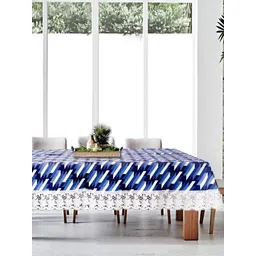Stylista Blue 8 Pieces Printed Waterproof Table Cover-picture-27
