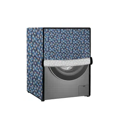 Stylista Blue & White Printed Waterproof and Dustproof PVC Washing Machine Cover-picture-18