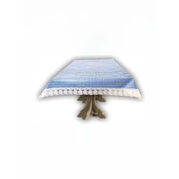 Stylista Blue & White Printed Waterproof Table Cover-picture-39