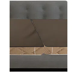 Stylista Brown 2 Pieces Cotton Water Resistant Elastic Strap Mattress Protectors-picture-40