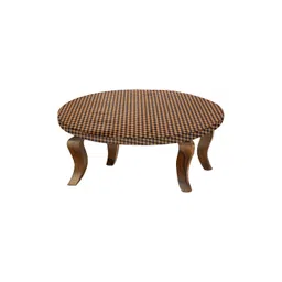 Stylista Brown & Black Checked Waterproof Round Elasticated 2 Seater Table Cover-picture-18