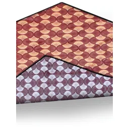Stylista Brown & Maroon Geometric Printed Waterproof Rectangular Reversible Bed Server Mat-picture-25