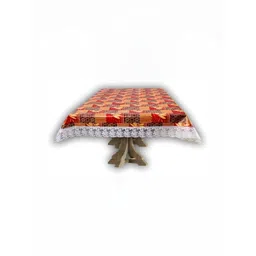 Stylista Brown Printed Waterproof 4-Seater Table Cover-picture-10