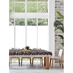 Stylista Brown Waterproof 8-Seater Rectangular Table Cover-picture-17