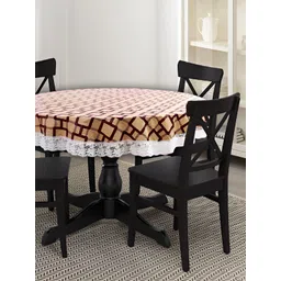 Stylista Brown Waterproof Round 4-Seater Table Cover-picture-39