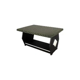 Stylista Coffee Brown & Lime Green Checked Waterproof 2-Seater Table Cover image 1