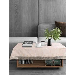 Stylista Gold-Toned Abstract 4-Seater Rectangle Table Cover-picture-26