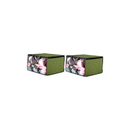 Stylista Green & Black 2 Pieces Printed Waterproof Storage Bag Organisers With Zip-picture-38