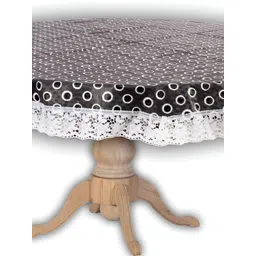 Stylista Grey & White Printed Waterproof Round 4 Seater Table Cover-picture-30