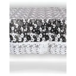 Stylista Grey & White Waterproof Floral Print Oval 2 Seater Table Cover-picture-20