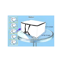 Stylista Grey & Yellow 2 Pieces Printed Waterproof Storage Bag Organisers With Zip image 3