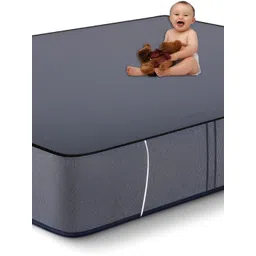 Stylista Grey Cotton Water Resistant Elastic Strap Single Size Mattress Protector-picture-31