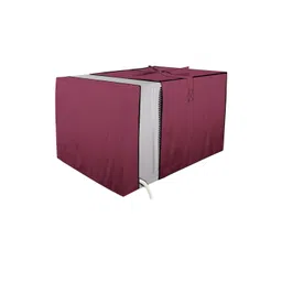 Stylista Maroon Solid Waterproof Air Conditioner Covers-picture-31